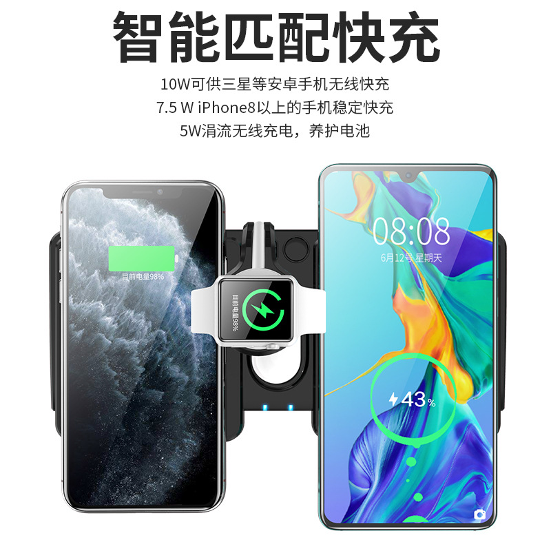 Penholder multi-function wireless charging